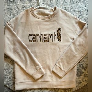 Carhartt leopard print sweater
